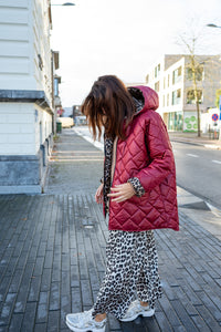 Blush - jas - burgundy/leopard