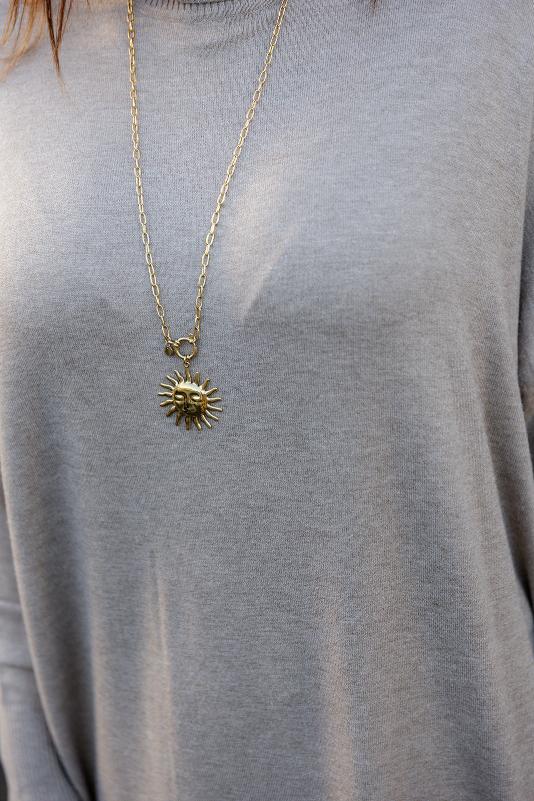 Sunny - ketting - goud lang - laatste