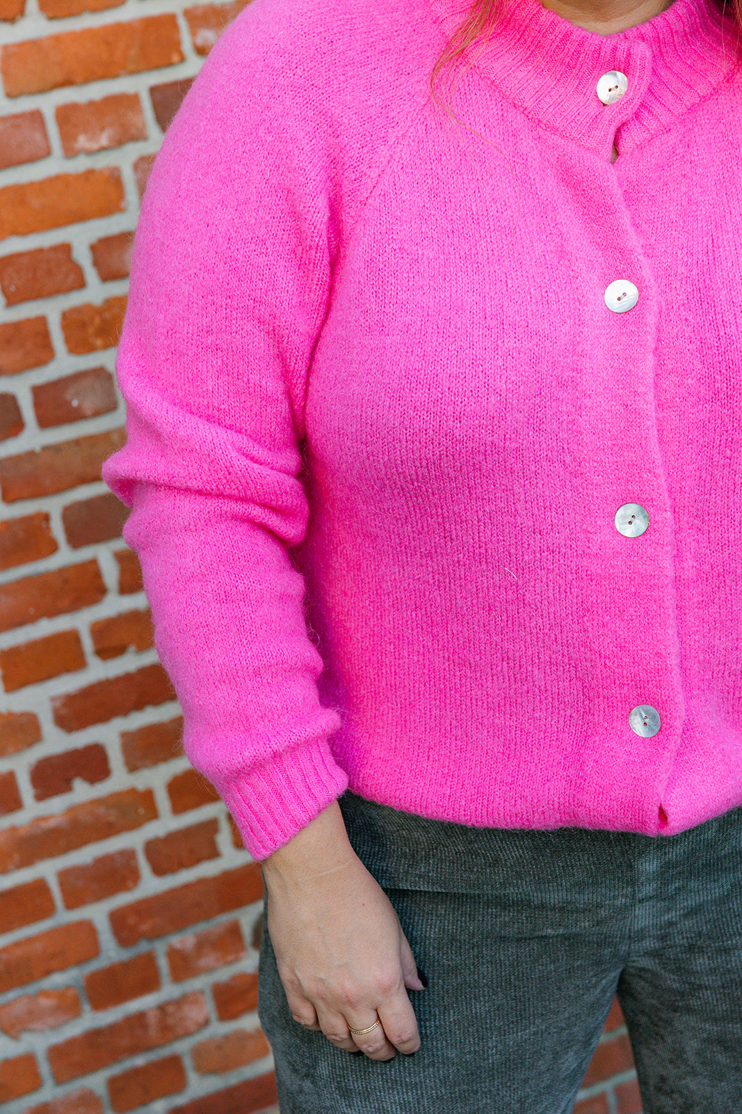 Cardi - cardigan - bubblegum roze