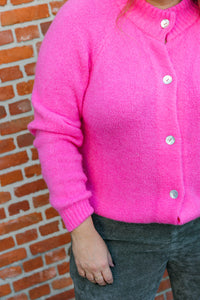 Cardi - cardigan - bubblegum roze