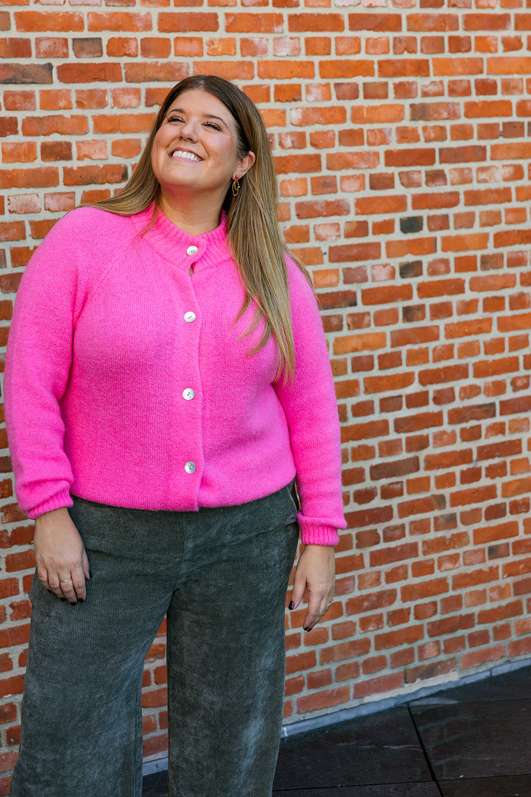 Cardi - cardigan - bubblegum roze