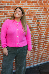 Cardi - cardigan - bubblegum roze